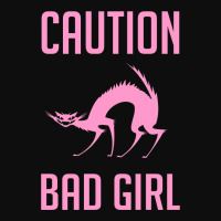 Caution Bad Girl Crop Top | Artistshot