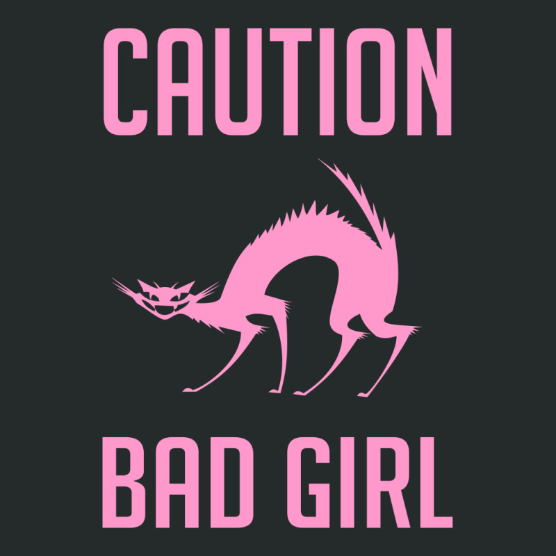 Caution Bad Girl Women's Triblend Scoop T-shirt by Cypryanus | Artistshot