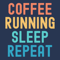 Coffee Running Sleep Repeat T  Shirt Coffee Running Sleep Repeat   Fun Ladies Denim Jacket | Artistshot