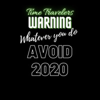 Time Travelers Warning Whatever You Do Avoid 2020 Cropped Hoodie | Artistshot