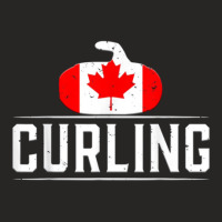 Curling Canada 1 Ladies Fitted T-shirt | Artistshot