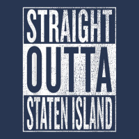 Straight Outta Staten Island Great Travel Gift Idea Men Denim Jacket | Artistshot