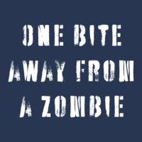 One Bite Away From A Zombie1 Ladies Denim Jacket | Artistshot