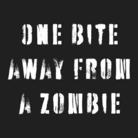 One Bite Away From A Zombie1 Ladies Polo Shirt | Artistshot