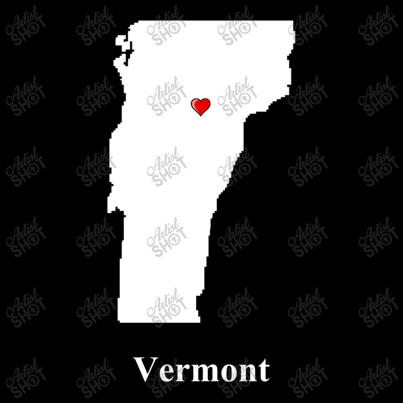 Vermont Love Map V-neck Tee | Artistshot