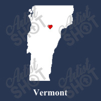 Vermont Love Map Men Denim Jacket | Artistshot