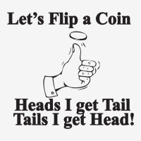 Lets Flip A Coin Funny Oval Patch | Artistshot