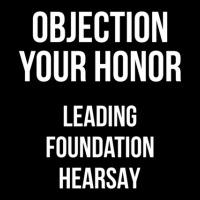 Objection Your Honor Leading Foundation Hearsay (red Bg) Lightweight Hoodie | Artistshot