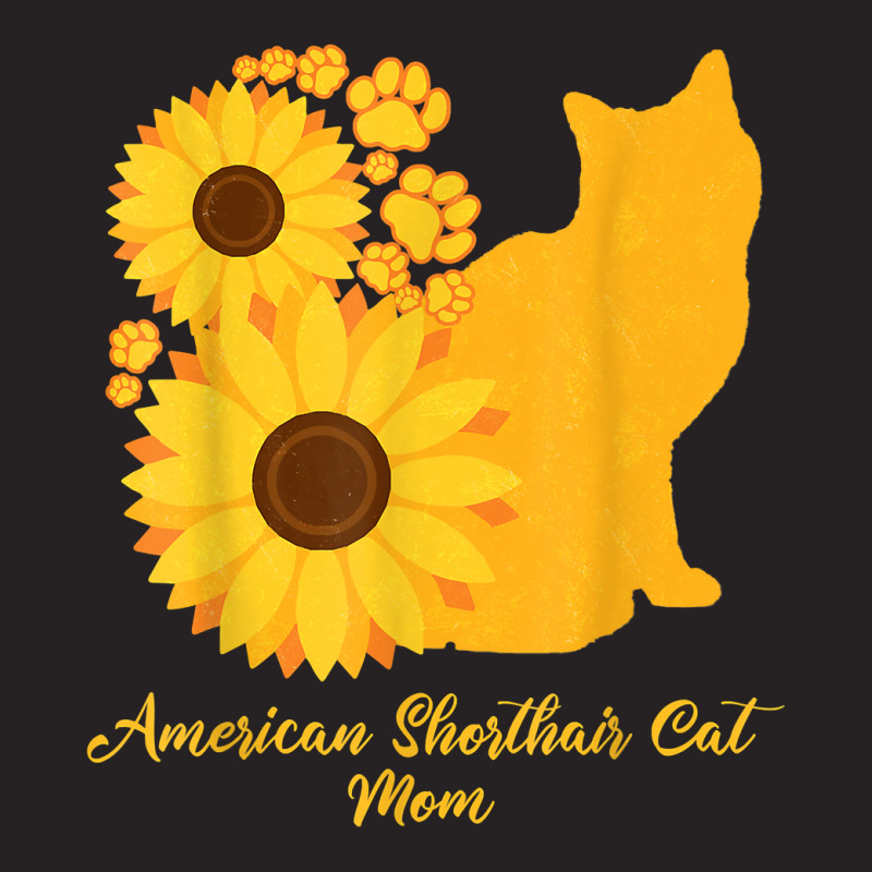 Sunflower Cat Mom Mother   American Shorthair Cat T Shirt Vintage Cap by joeykujalat4t | Artistshot