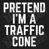 Pretend I M A Traffic Cone Costume Last Minute Halloween Classic T-shirt | Artistshot