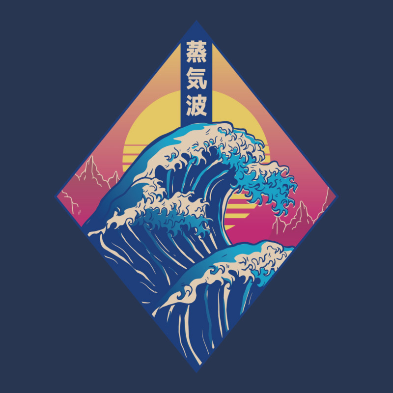 Vaporwave Japanese Wave Men Denim Jacket by buddoxhardoe | Artistshot