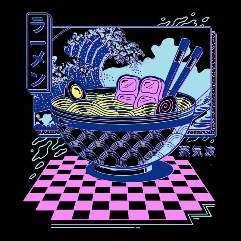 Vaporwave Ramen Fleece Short by buddoxhardoe | Artistshot