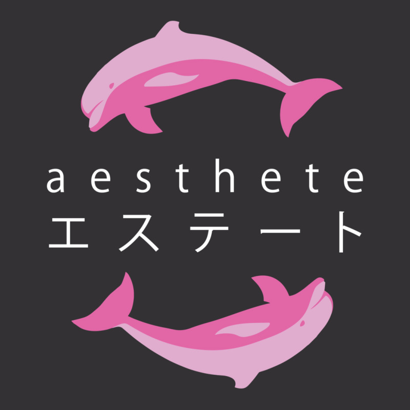 Vaporwave Aesthetic  Aesthete  Dolphins Vintage Hoodie | Artistshot