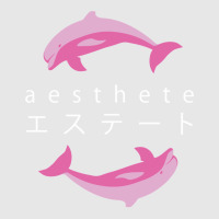 Vaporwave Aesthetic  Aesthete  Dolphins Hoodie & Jogger Set | Artistshot