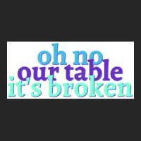 Oh No Our Table Its Broken Poster Summer Men's T-shirt Pajama Set | Artistshot