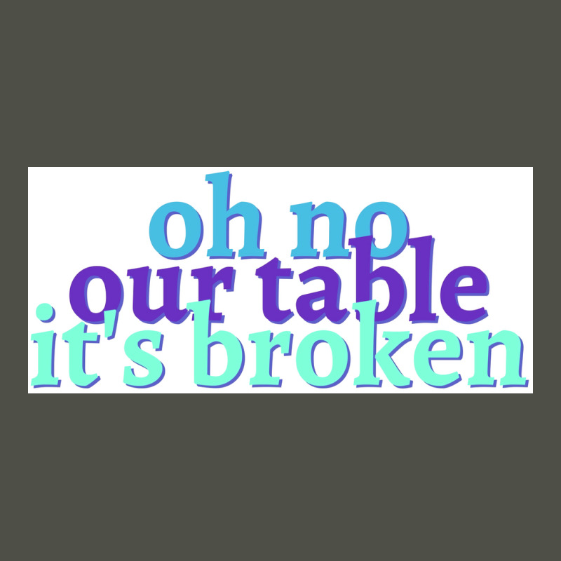 Oh No Our Table Its Broken Poster Summer Fleece Short | Artistshot