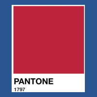 Pantone 1797 Poster Hippie T-shirt | Artistshot