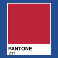 Pantone 1797 Poster Hippie Unisex Hoodie | Artistshot