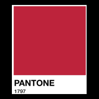 Pantone 1797 Poster Hippie Fleece Short | Artistshot