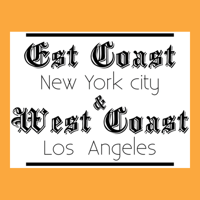 T Shirt East Coast West Caost Poster Red Zipper Hoodie | Artistshot