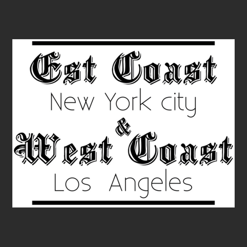 T Shirt East Coast West Caost Poster Red Exclusive T-shirt | Artistshot