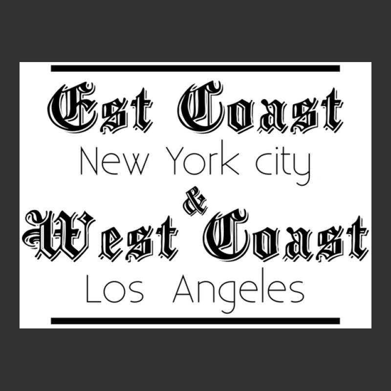 T Shirt East Coast West Caost Poster Red Vintage Hoodie | Artistshot