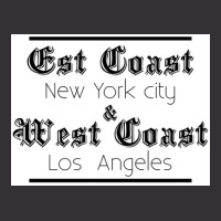 T Shirt East Coast West Caost Poster Red Vintage Hoodie And Short Set | Artistshot