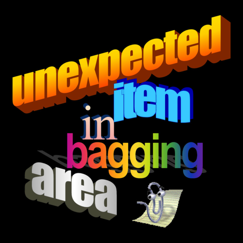 Unexpected Item In Bagging Area Wordart Fleece Short by hazrolmagedea | Artistshot