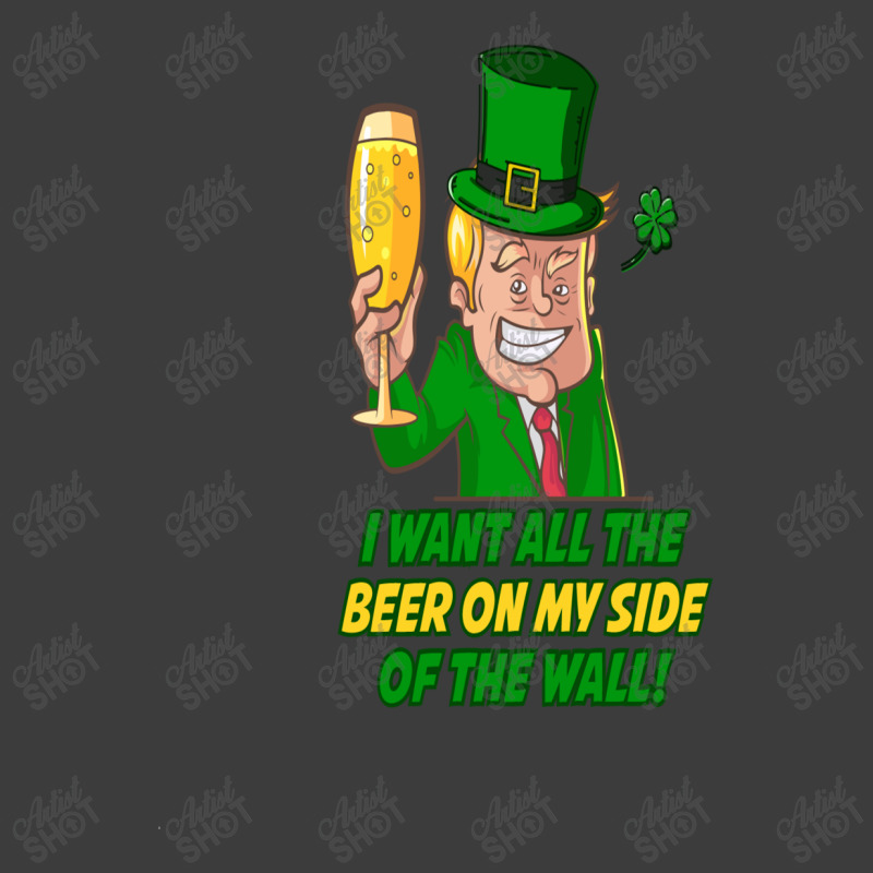 Trump St. Patrick's  Day I Want All The Beer On My Side Of The Wall Men's Polo Shirt | Artistshot