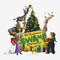 Shrek Group Shot Old Fashioned Swap Christmas Text Poster T Shirt Full Set Car Mats | Artistshot