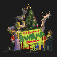 Shrek Group Shot Old Fashioned Swap Christmas Text Poster T Shirt Hoodie & Jogger Set | Artistshot