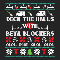 Deck The Halls Beta Blockers Nurse Christmas Ugly Sweater Pullover Hoo 3/4 Sleeve Shirt | Artistshot