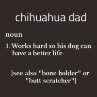 Mens Funny Chihuahua Dad - Dog Owner Works Hard For Pet Doggie Racerback Tank | Artistshot