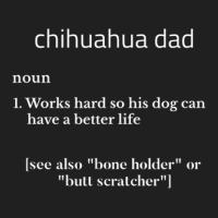 Mens Funny Chihuahua Dad - Dog Owner Works Hard For Pet Doggie Ladies Polo Shirt | Artistshot