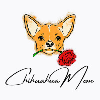 Womens Chihuahua Mom With Cute Puppy Face - Gift For Chihuahua Mom T-shirt | Artistshot