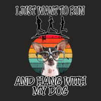 I Want To Run & Hang W Chihuahua W Glasses Ladies Fitted T-shirt | Artistshot