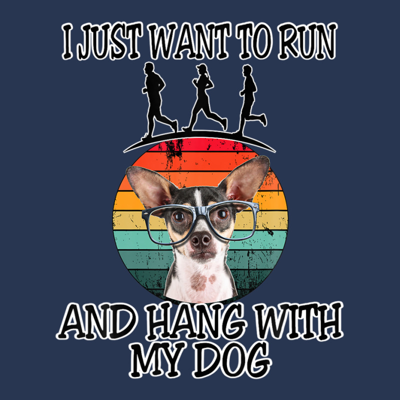 I Want To Run & Hang W Chihuahua W Glasses Ladies Denim Jacket by jinhwaatelieg | Artistshot