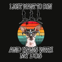 I Want To Run & Hang W Chihuahua W Glasses Scorecard Crop Tee | Artistshot