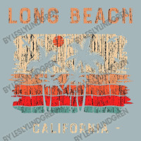 Long Beach California Summer Beach Sunset Retro Unisex Sherpa-lined Denim Jacket | Artistshot