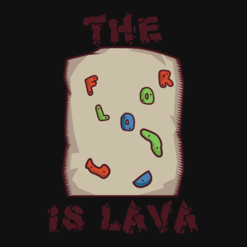 Rock Climbing Bouldering Funny Floor Is Lava Oval Patch | Artistshot