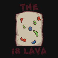 Rock Climbing Bouldering Funny Floor Is Lava Rectangle Patch | Artistshot