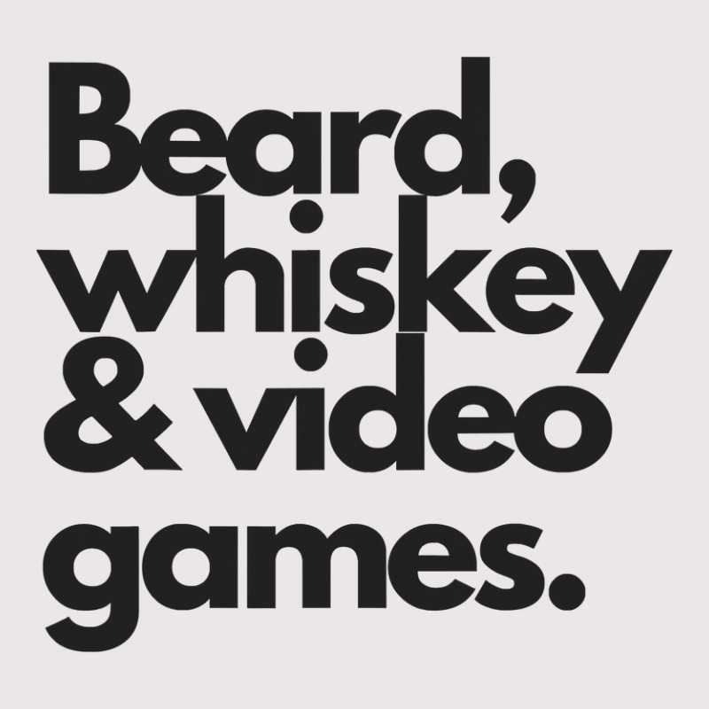 Beard, Whiskey   Video Games  Manly Whiskey Drinker Pocket T-shirt | Artistshot