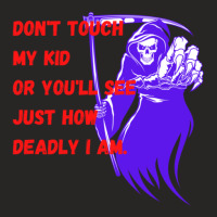 Grim Reaper Save Our Children From Pedophiles Ladies Fitted T-shirt | Artistshot