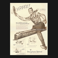 1951 Genuine Rr Ad - Hey Kiddies!  Hop On My Train! Long Flannel Shirt | Artistshot