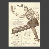 1951 Genuine Rr Ad - Hey Kiddies!  Hop On My Train! Long Vintage T-shirt | Artistshot