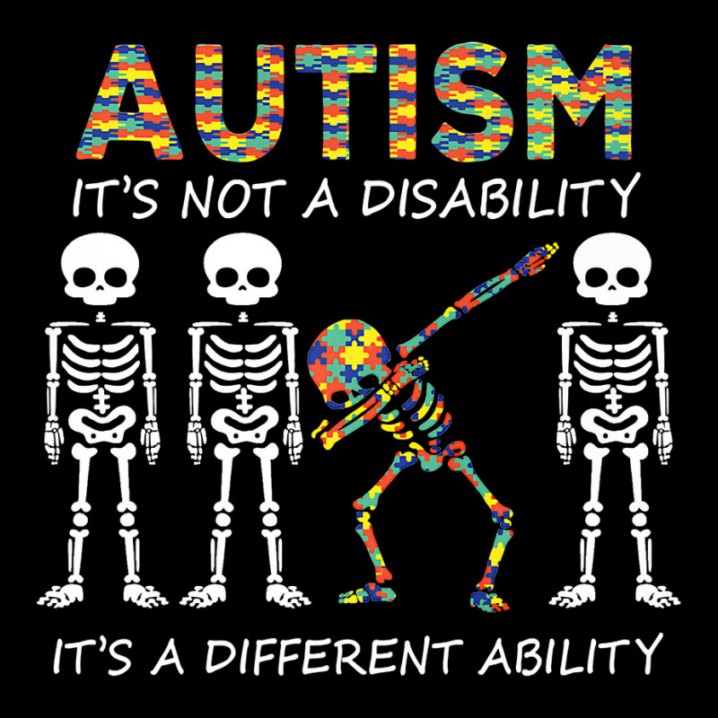 Autism It's A Different Ability Funny Dabbing Skeleton Gifts Premium T Adjustable Cap by trokeryth | Artistshot