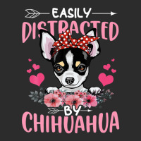 Easily Distracted By Chihuahua Floral Dog Mom Exclusive T-shirt | Artistshot