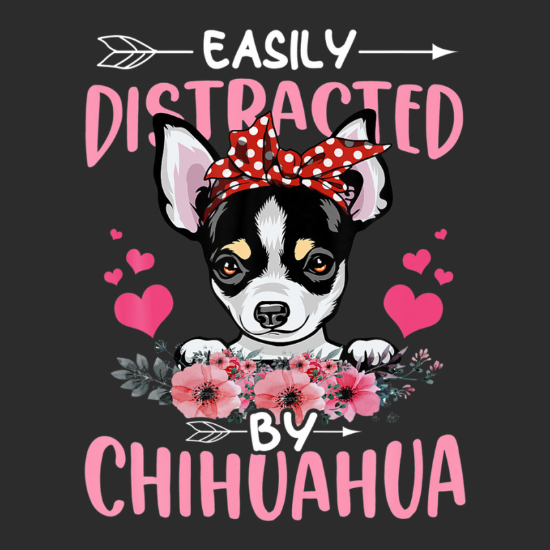 Easily Distracted By Chihuahua Floral Dog Mom Exclusive T-shirt | Artistshot