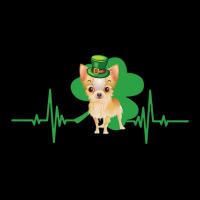 Chihuahua Dog Heartbeat Leprechaun Shamrock St Patricks Day Men's 3/4 Sleeve Pajama Set | Artistshot