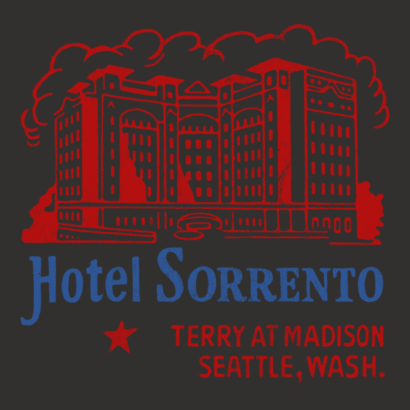 Hotel Sorrento, Seattle, Wa      Retro Mid Century Aesthetic Champion Hoodie | Artistshot